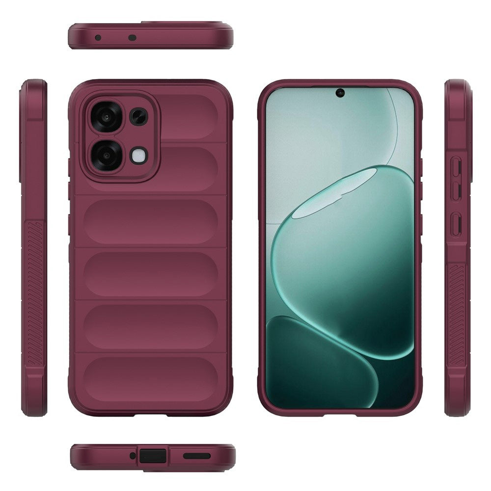 Kuori Oppo A6 Pro 5G / A6 Pro 4G:lle, Techsuit, Magic Shield, Viininpunainen