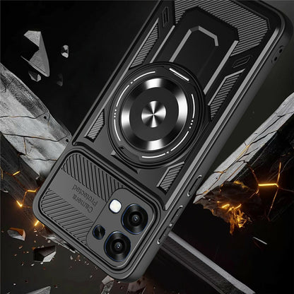 Kuori Oppo A6 Pro 5G / A6 Pro 4G:lle, Techsuit, RuggedCam, Violetti