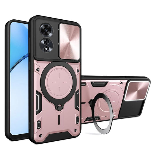 Kuori Oppo A60:lle, Techsuit, CamGuard Pro, Vaaleanpunakultainen