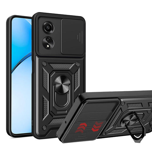 Kuori Oppo A60:lle, Techsuit, CamShield, Musta