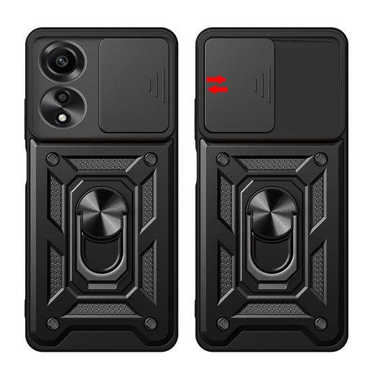 Kuori Oppo A60:lle, Techsuit, CamShield, Musta