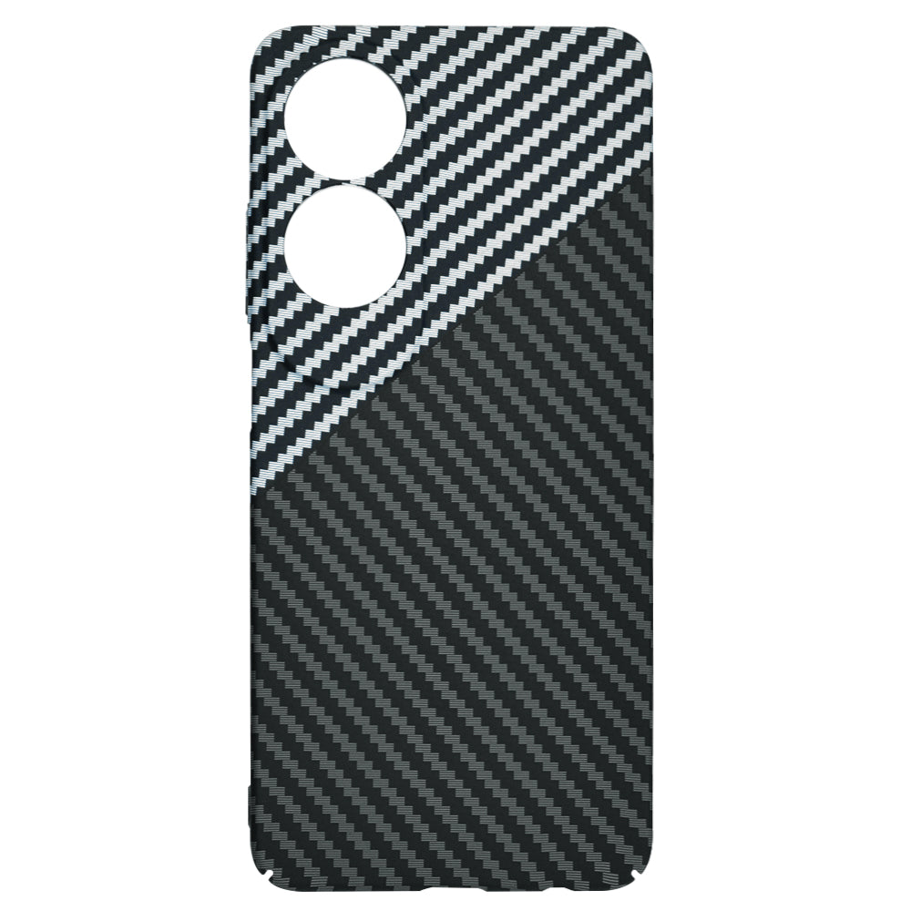 Kuori Oppo A60:lle, Techsuit, Carbonite FiberShell, Musta Harmaa