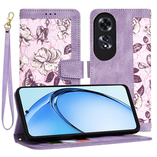 Kotelo Oppo A60:lle, Techsuit, FlipCraft, Violetti
