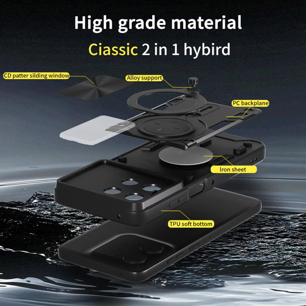 Kuori Oppo A6k 4G / A6x 4G / A6x / A6 4G:lle, Techsuit, CamGuard Pro, Sininen
