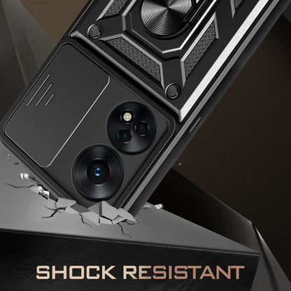 Kotelo Oppo A78 4G:lle, Techsuit, CamShield, Vihreä