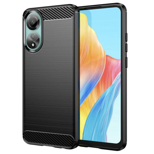 Kuori Oppo A78 4G:lle, Techsuit, Hiili, Musta