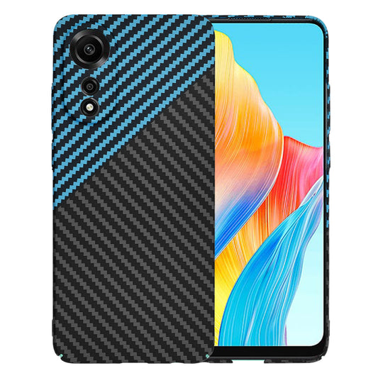 Kuori Oppo A78 4G:lle, Techsuit, Carbonite FiberShell, Musta Bleu