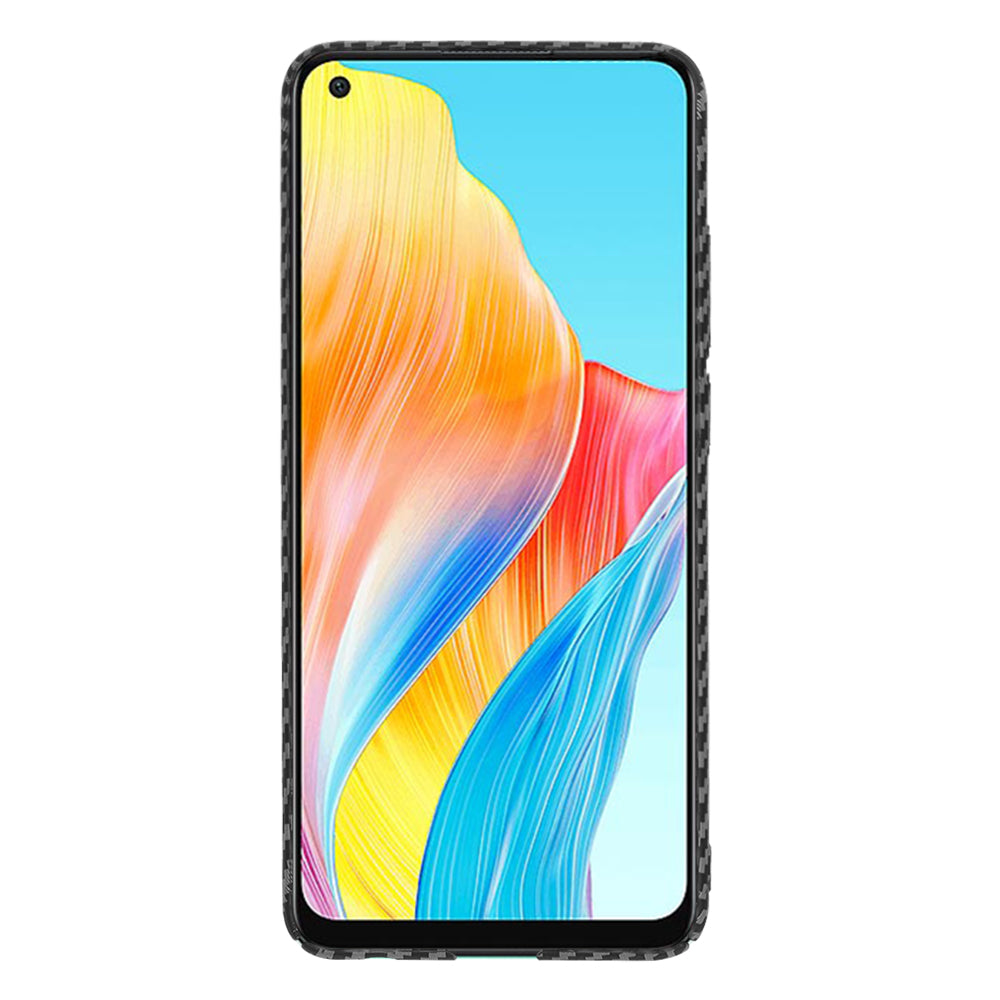 Kuori Oppo A78 4G:lle, Techsuit, Carbonite FiberShell, Musta