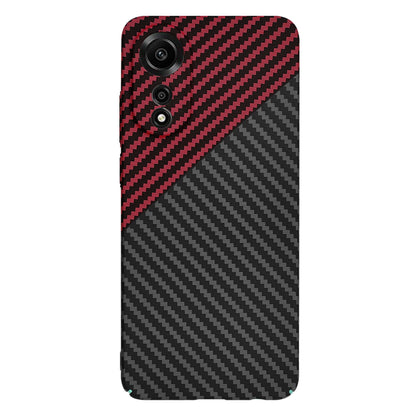 Kuori Oppo A78 4G:lle, Techsuit, Carbonite FiberShell, Musta Punainen