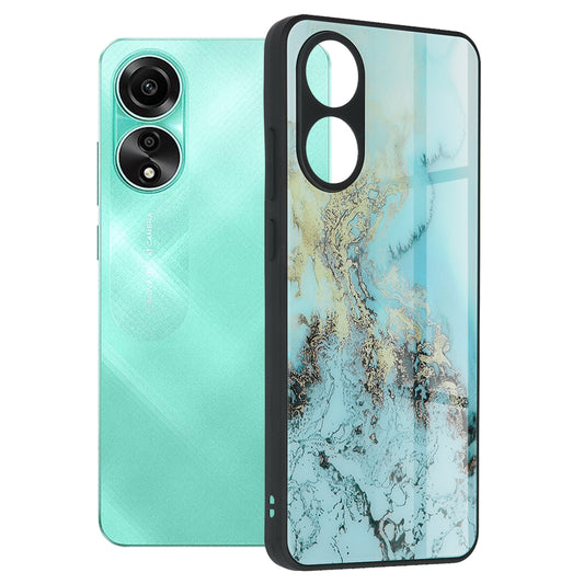 Kuori Oppo A78 4G:lle, Techsuit, Glaze, Sininen