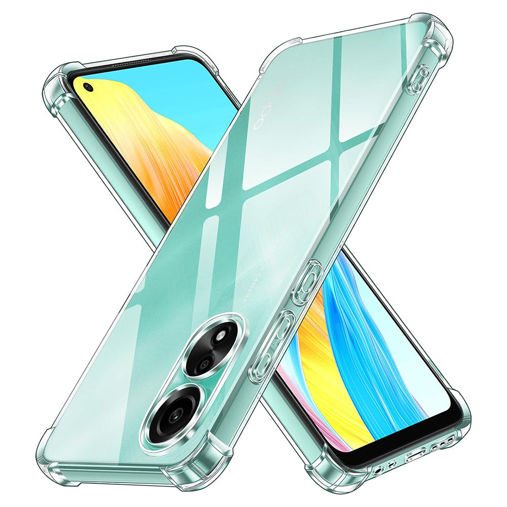 Case for Oppo A78 4G, Techsuit, Shockproof Clear, Transparent