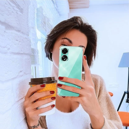 Case for Oppo A78 4G, Techsuit, Shockproof Clear, Transparent