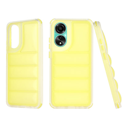 Kuori Oppo A78 4G:lle, Techsuit, Wave Shield, Keltainen