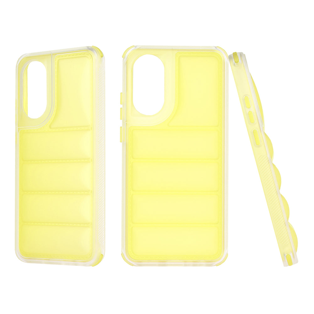 Kuori Oppo A78 4G:lle, Techsuit, Wave Shield, Keltainen