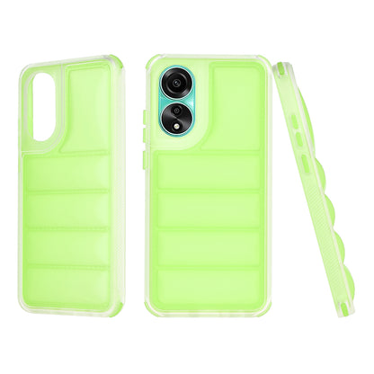 Kuori Oppo A78 4G:lle, Techsuit, Wave Shield, Vihreä