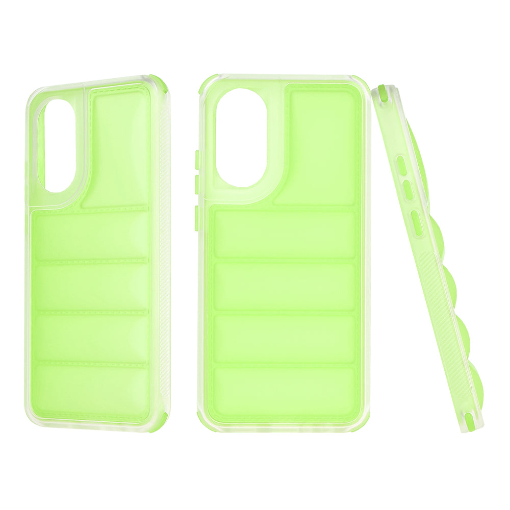Kuori Oppo A78 4G:lle, Techsuit, Wave Shield, Vihreä