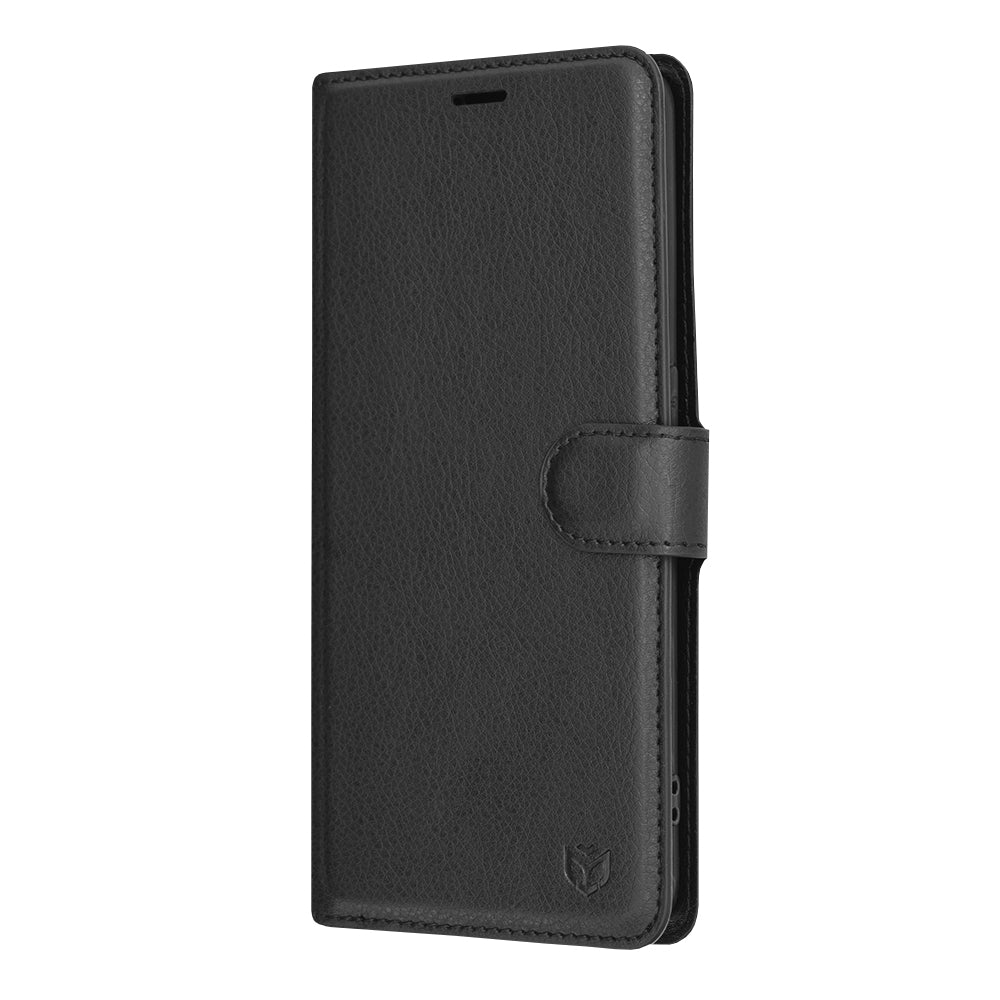 Case for Oppo A94 / Reno5 Lite, Techsuit, Leather Folio, Black