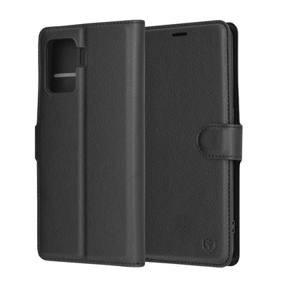 Case for Oppo A94 / Reno5 Lite, Techsuit, Leather Folio, Black