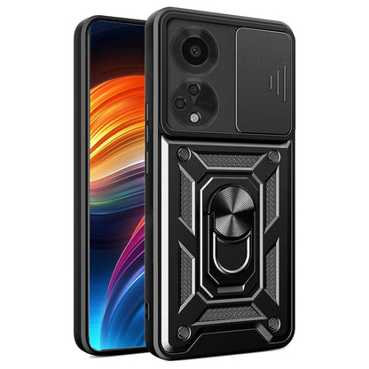 Kotelo Oppo A98:lle, Techsuit, CamShield, Musta