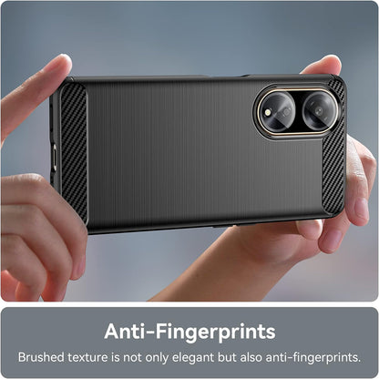Kuori Oppo A98:lle, Techsuit, Hiili, Musta