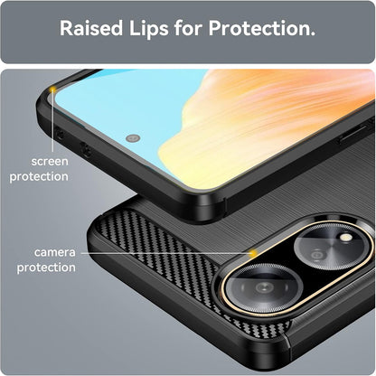 Kuori Oppo A98:lle, Techsuit, Hiili, Musta