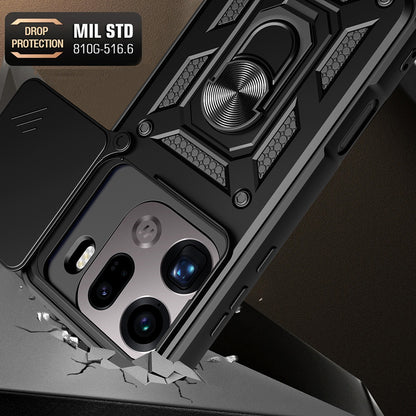 Kotelo Oppo Find X9 Pro:lle, Techsuit, CamShield, Musta