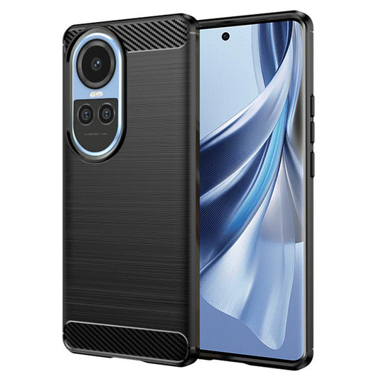 Kuori Oppo Reno10 / Reno10 Pro:lle, Techsuit, Hiili, Musta