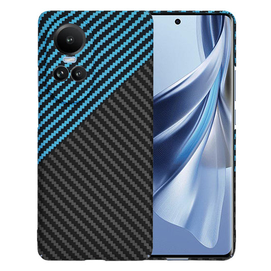 Kuori Oppo Reno10 / Reno10 Pro -puhelimelle, Techsuit, Carbonite FiberShell, Musta Bleu