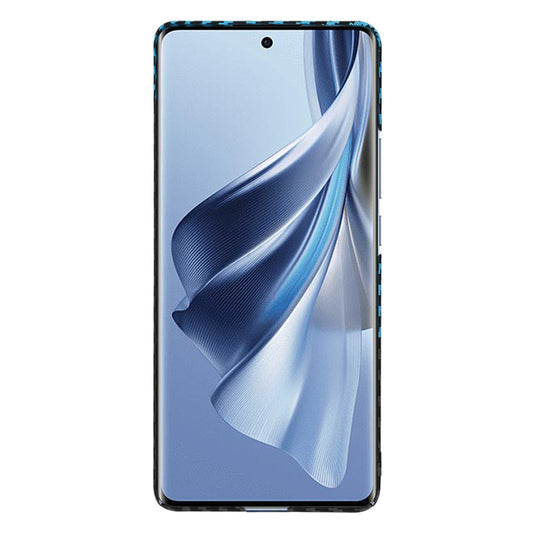 Kuori Oppo Reno10 / Reno10 Pro -puhelimelle, Techsuit, Carbonite FiberShell, Musta Bleu