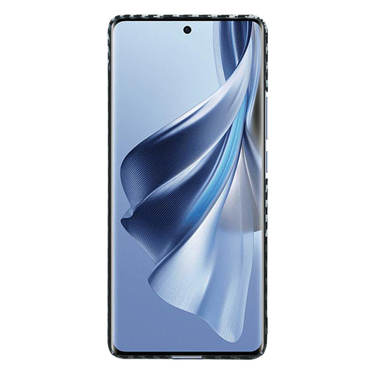 Kuori Oppo Reno10 / Reno10 Pro -puhelimelle, Techsuit, Carbonite FiberShell, Musta Harmaa