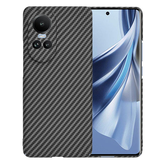 Kuori Oppo Reno10 / Reno10 Pro -puhelimelle, Techsuit, Carbonite FiberShell, Musta