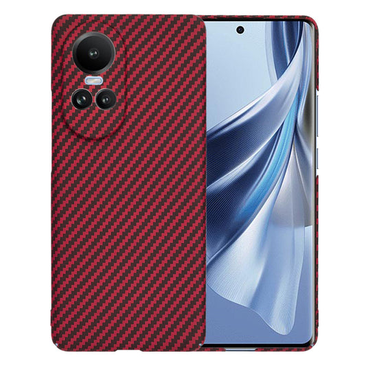 Kuori Oppo Reno10 / Reno10 Pro -puhelimelle, Techsuit, Carbonite FiberShell, Punainen