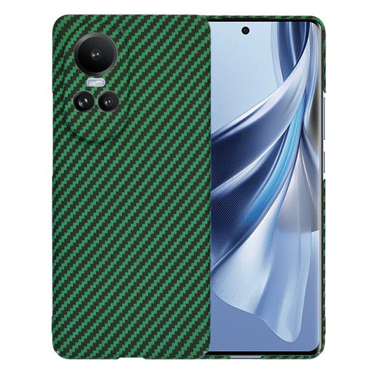 Kuori Oppo Reno10 / Reno10 Pro -puhelimelle, Techsuit, Carbonite FiberShell, Vihreä
