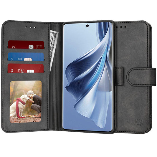 Kuori Oppo Reno10 / Reno10 Pro -puhelimelle, Techsuit, Diary Book, Musta