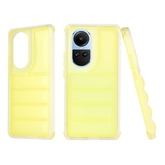 Kuori Oppo Reno10 / Reno10 Pro -puhelimelle, Techsuit, Wave Shield, Keltainen