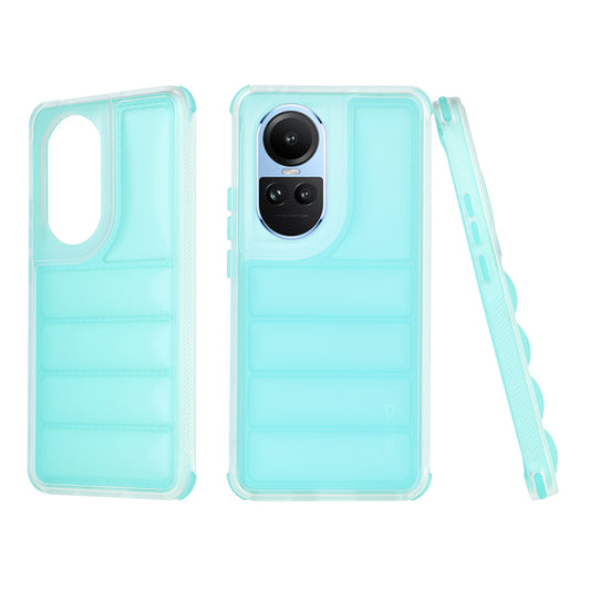 Kuori Oppo Reno10 / Reno10 Pro -puhelimelle, Techsuit, Wave Shield, Turkoosi