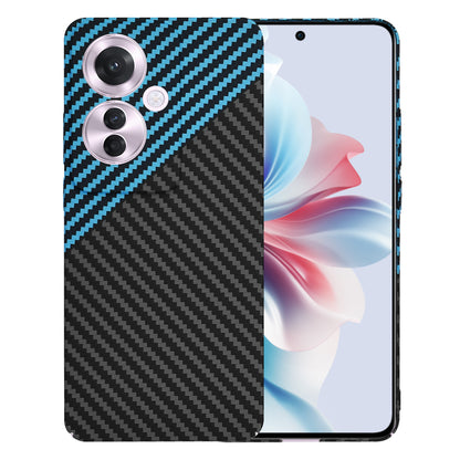 Kuori Oppo Reno11 F:lle, Techsuit, Carbonite FiberShell, Musta Bleu