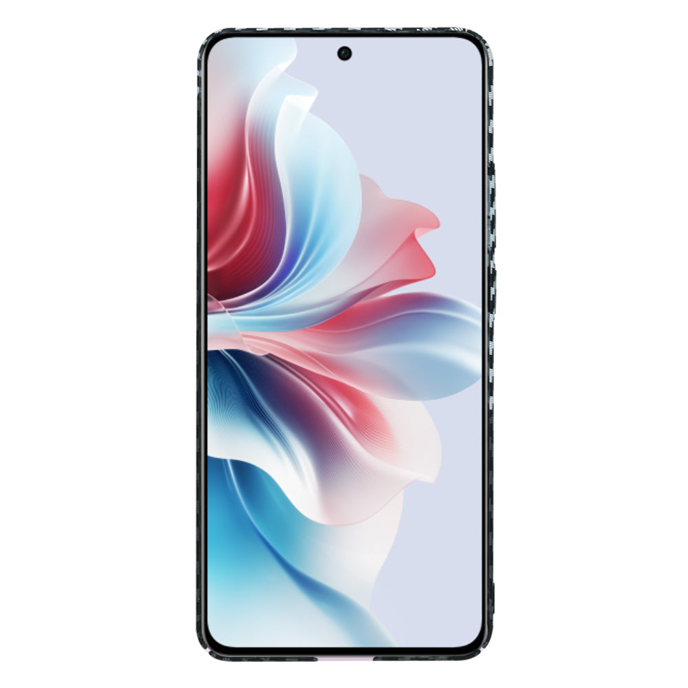 Kuori Oppo Reno11 F:lle, Techsuit, Carbonite FiberShell, Musta Harmaa