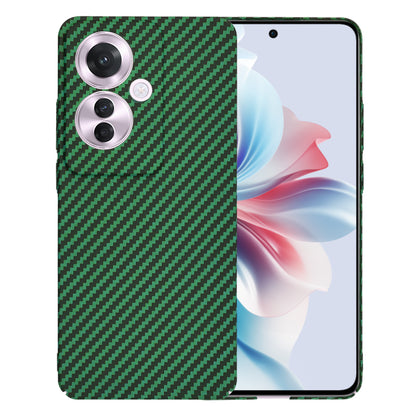 Kuori Oppo Reno11 F:lle, Techsuit, Carbonite FiberShell, Vihreä