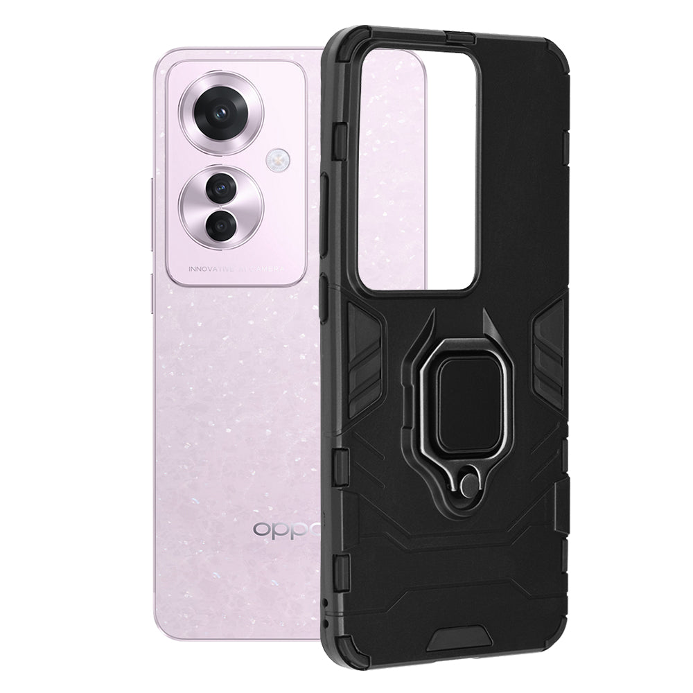 Kuori Oppo Reno11 F:lle, Techsuit, Shield, Musta