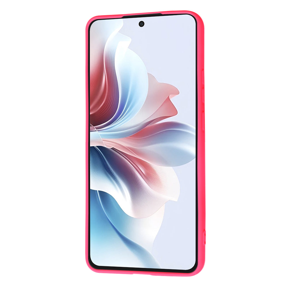 Kuori Oppo Reno11 F:lle, Techsuit, SoftFlex, Tummanpunainen