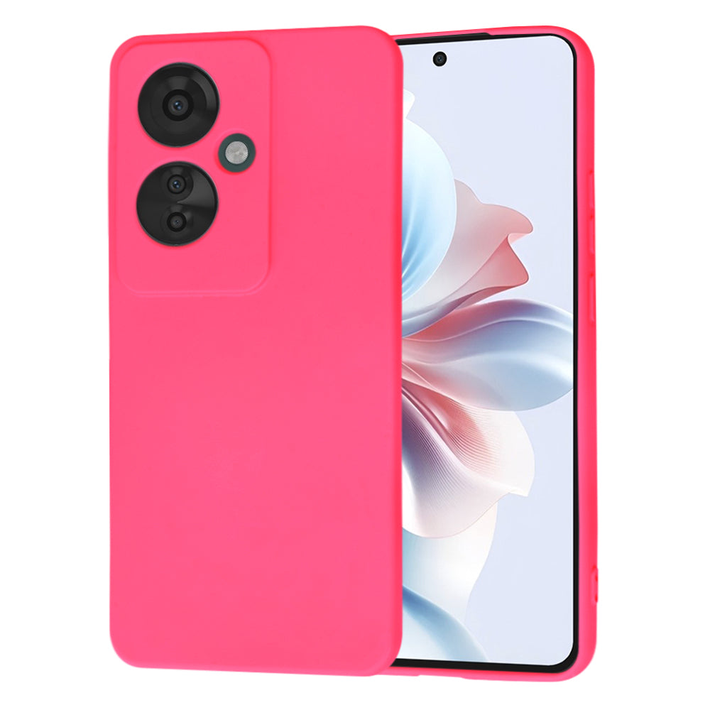 Kuori Oppo Reno11 F:lle, Techsuit, SoftFlex, Tummanpunainen