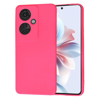 Kuori Oppo Reno11 F:lle, Techsuit, SoftFlex, Tummanpunainen