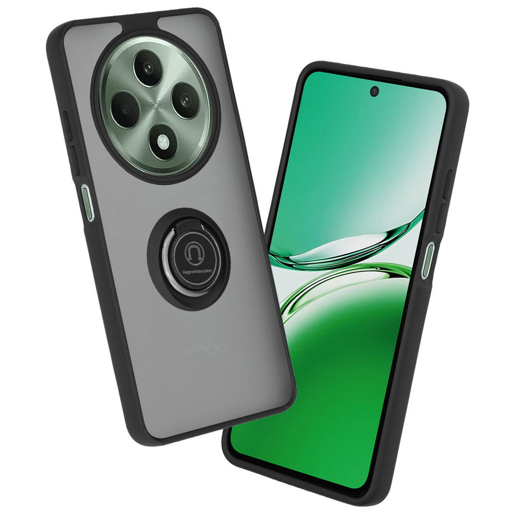 Kuori Oppo Reno12 FS 5G / Reno12 FS 4G / Reno12 F 4G / Reno12 F, Techsuit, Glinth, Musta