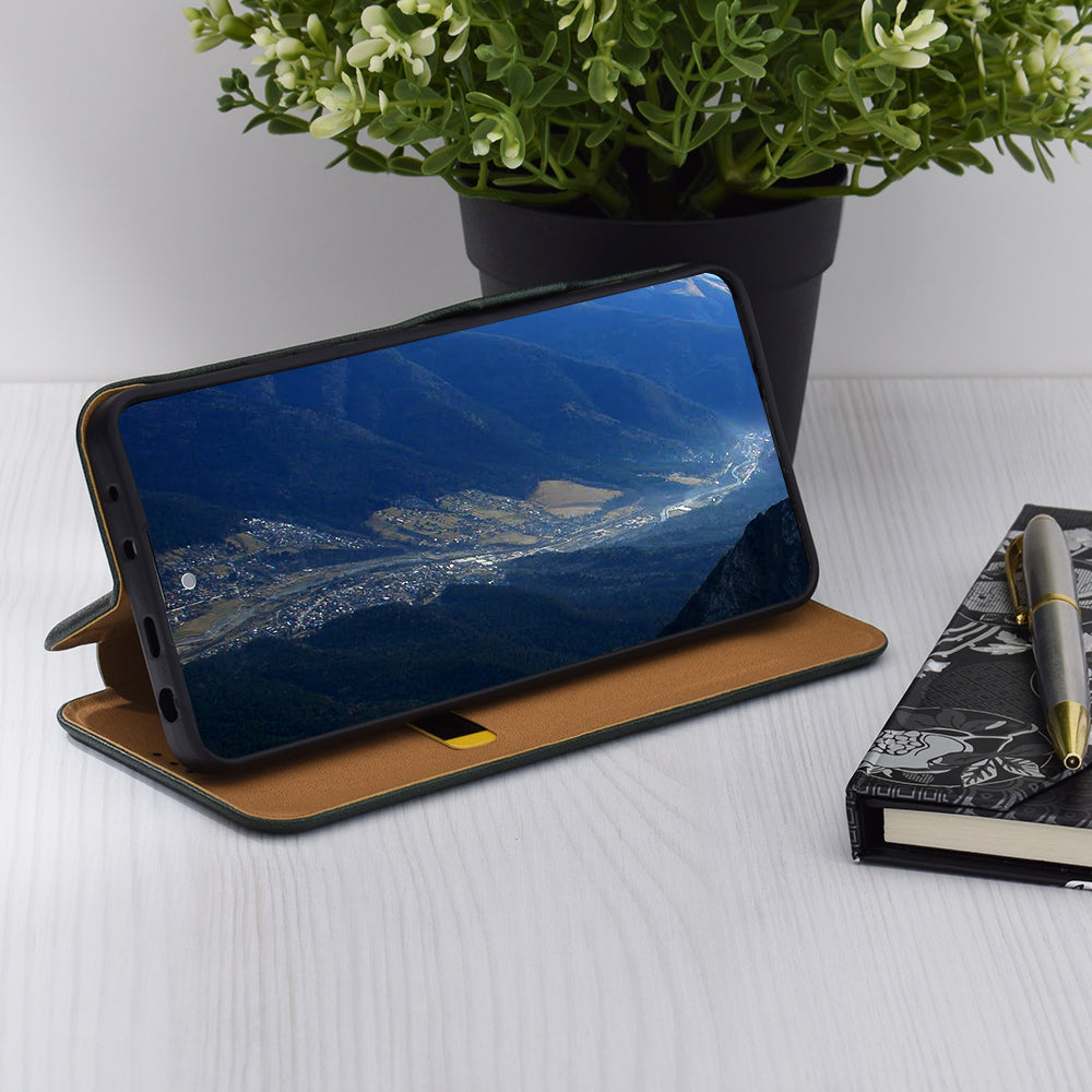 Kotelo Oppo Reno12 FS 5G / Reno12 FS 4G / Reno12 F 4G / Reno12 F, Techsuit, Safe Wallet Plus, Vihreä