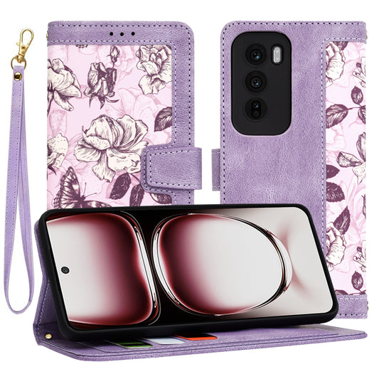 Kuori Oppo Reno12 Pro:lle, Techsuit, FlipCraft, Violetti