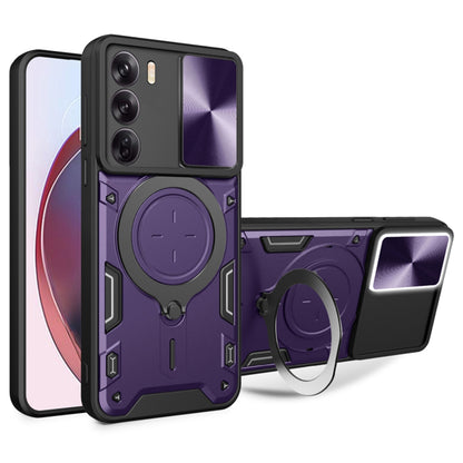 Kuori Oppo Reno12:lle, Techsuit, CamGuard Pro, Violetti