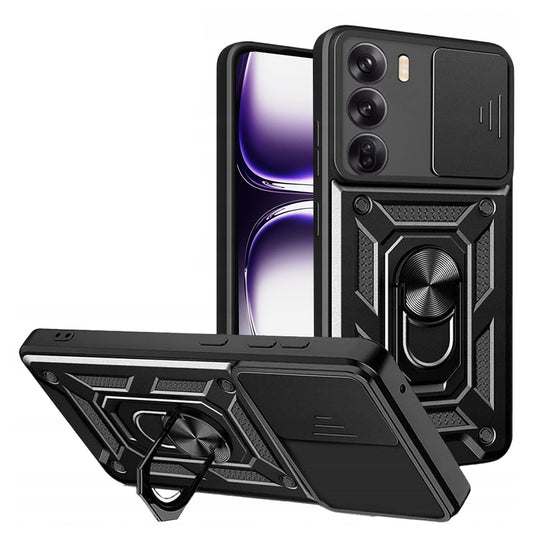 Kuori Oppo Reno12:lle, Techsuit, CamShield, Musta