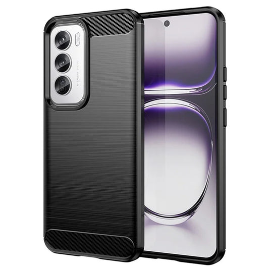 Kuori Oppo Reno12:lle, Techsuit, Hiili, Musta