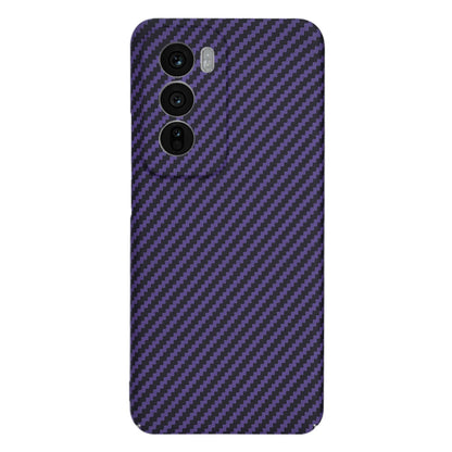 Case for Oppo Reno12, Techsuit, Carbonite FiberShell, Purple